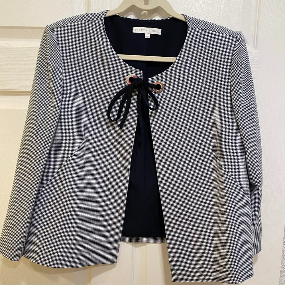 Preston & York Black and White Blazer